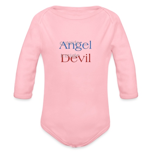 Angelo o Diavolo? - Body ecologico per neonato a manica lunga