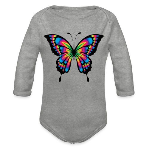 Schmetterling, Butterfly - Baby Bio-Langarm-Body