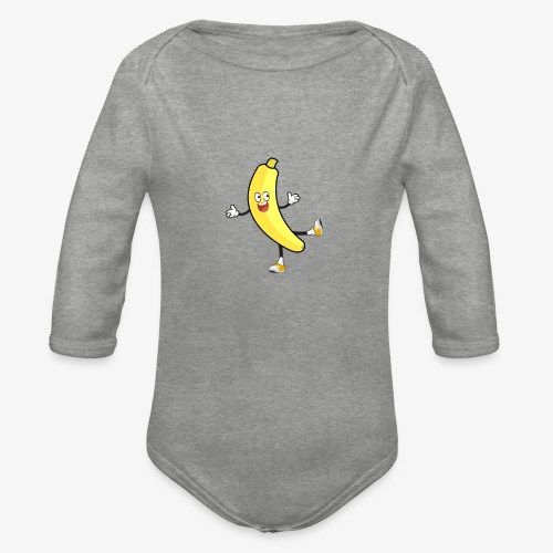 Banana - Organic Longsleeve Baby Bodysuit