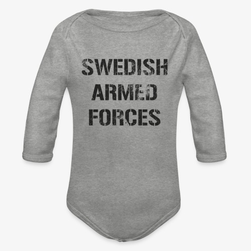 SWEDISH ARMED FORCES - Sliten - Ekologisk långärmad babybody