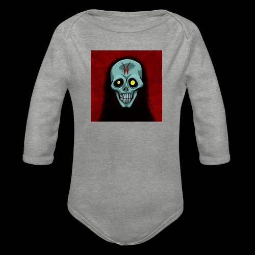 Ghost skull - Organic Longsleeve Baby Bodysuit