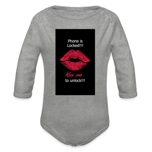 68699248-kisses-wallpapers - Organic Longsleeve Baby Bodysuit