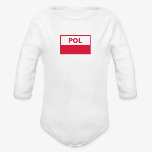 Polska Flaga Taktyczna - Polish Tactical Flag - Ekologisk långärmad babybody