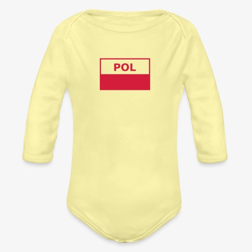 Polska Flaga Taktyczna - Polish Tactical Flag - Ekologisk långärmad babybody