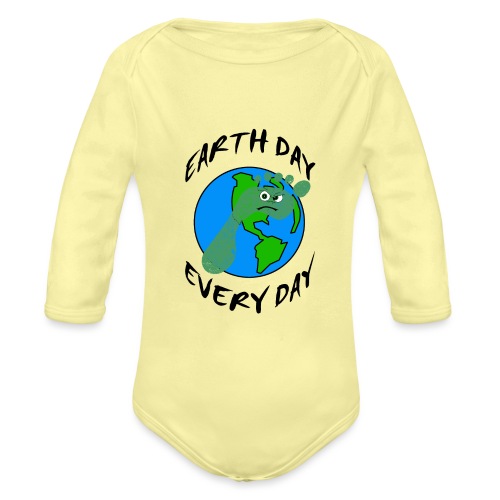 Earth Day Every Day - Baby Bio-Langarm-Body