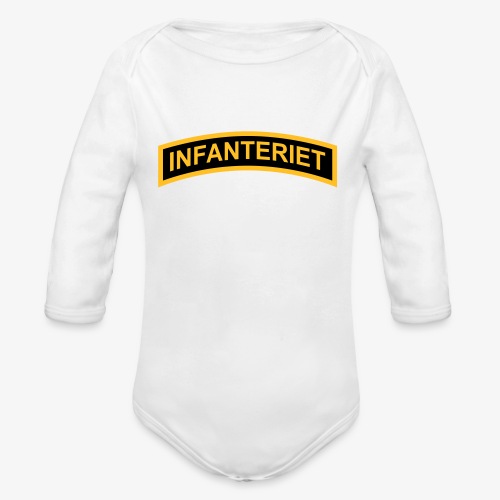 INFANTERIET 2-färg båge - Ekologisk långärmad babybody