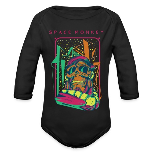 Spacemonkey - Baby Bio-Langarm-Body