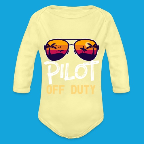 Pilot Of Duty - Baby Bio-Langarm-Body