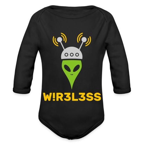Wireless Alien - Organic Longsleeve Baby Bodysuit