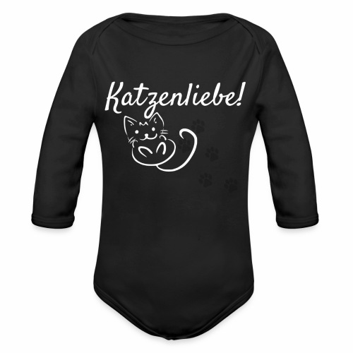 Katzenliebe - Baby Bio-Langarm-Body