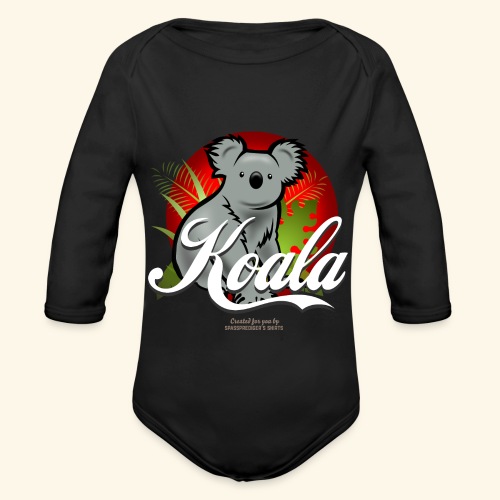 Koala T Shirt Design - Baby Bio-Langarm-Body