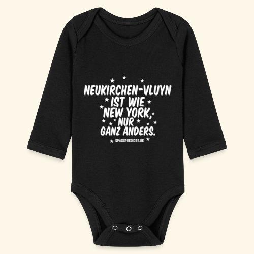 Neukirchen-Vluyn T Shirt Spruch wie New York - Baby Bio-Langarm-Body