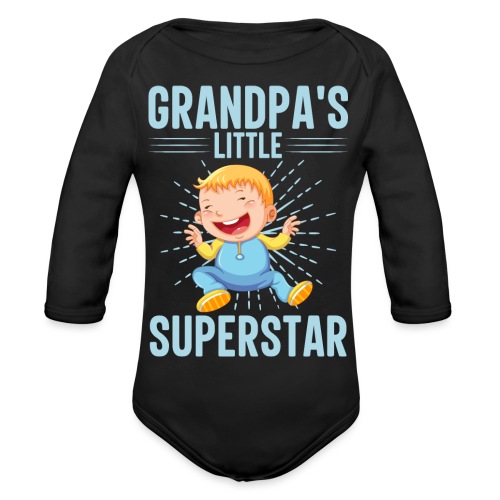 Grandpa's little Superstar - Baby Bio-Langarm-Body
