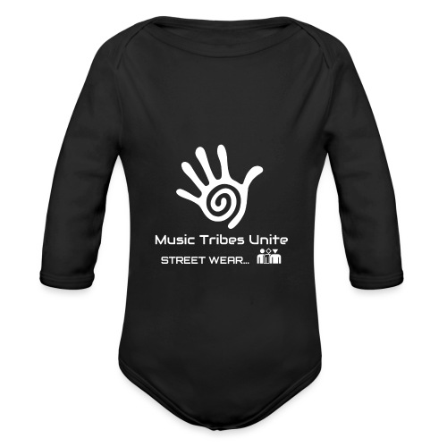 Music Tribes Unite - STREETWEAR by Pia & Nigel J. - Organic Longsleeve Baby Bodysuit
