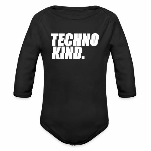 Techno Kind Rave Kultur Berlin Vinyl Progressive - Baby Bio-Langarm-Body