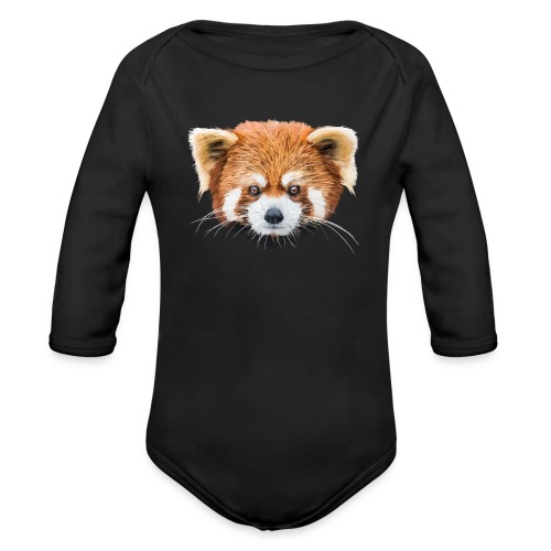 Roter Panda - Baby Bio-Langarm-Body