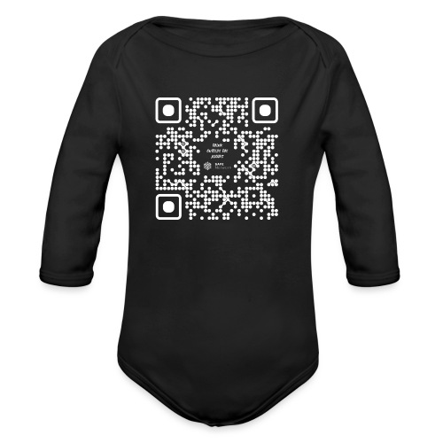 QR The New Internet Should not Be Blockchain Based W - Organic Longsleeve Baby Bodysuit