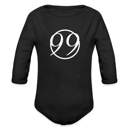 99_white - Organic Longsleeve Baby Bodysuit