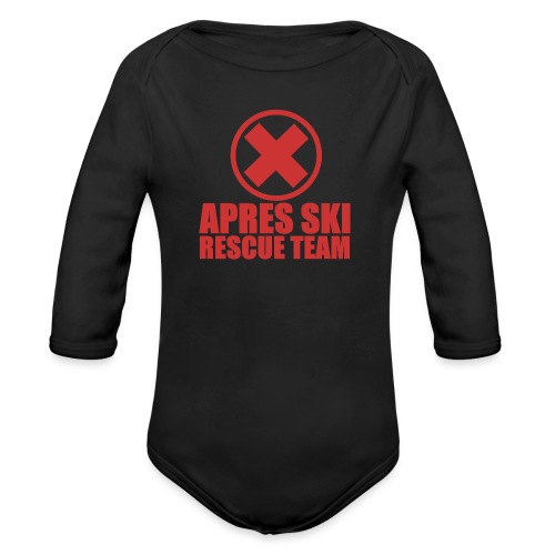 apres-ski rescue team - Baby bio-rompertje met lange mouwen