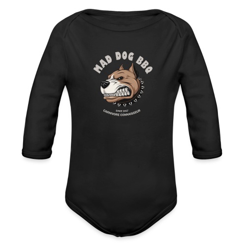 Mad Dog Barbecue (Grillshirt) - Baby Bio-Langarm-Body