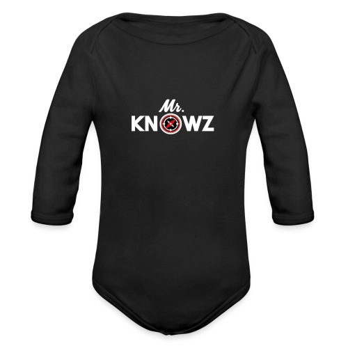Mr Knowz merchandise_v1 - Organic Longsleeve Baby Bodysuit
