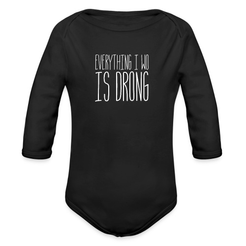 Wrong - Organic Longsleeve Baby Bodysuit