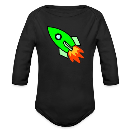 neon green - Organic Longsleeve Baby Bodysuit