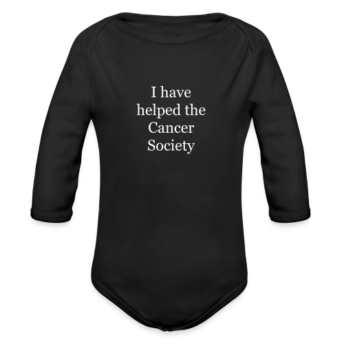 I have helped the cancer society - Økologisk langermet baby-body