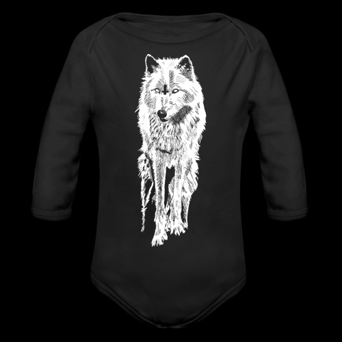 böser wolf png - Organic Longsleeve Baby Bodysuit