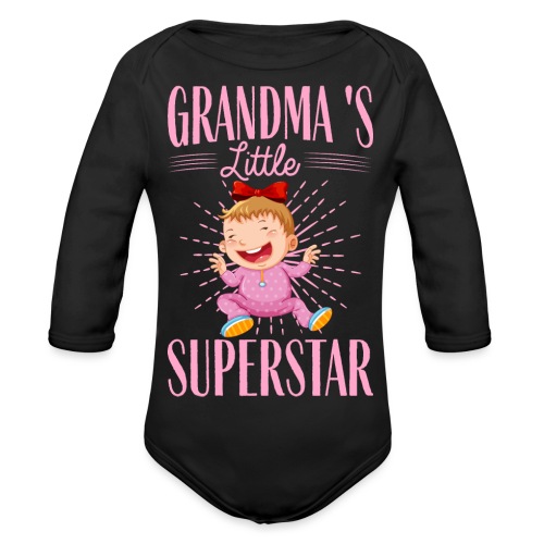 Grandma's little Superstar - Baby Bio-Langarm-Body