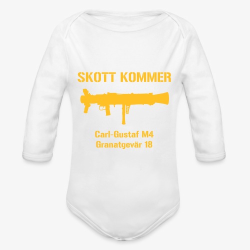 Skott Kommer CGM4 - Ekologisk långärmad babybody