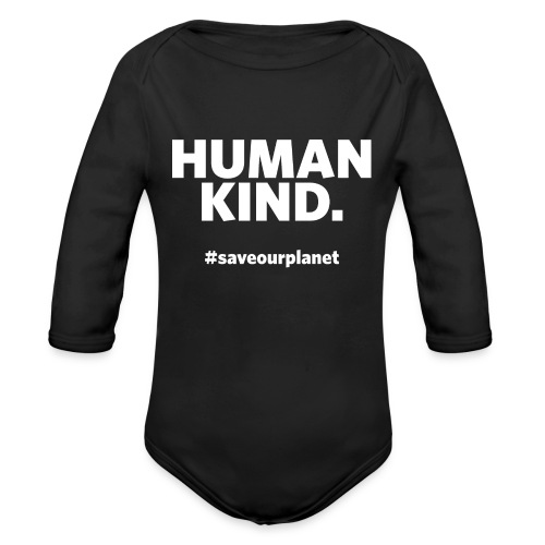 Human kind - Baby bio-rompertje met lange mouwen