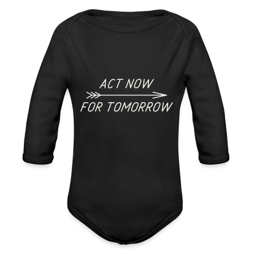 Act now for tomorrow - Baby bio-rompertje met lange mouwen