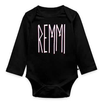 REMMI | Remmi-Demmi | Partnerlook - Baby Bio-Langarm-Body - Schwarz - Vorne