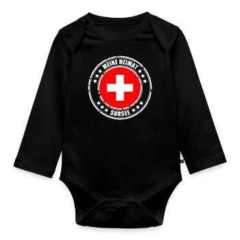 MA MAISON SURSEE - Body Bébé bio manches longues - noir - Devant
