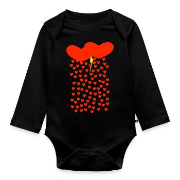 Lieber Sturm - Baby Bio-Langarm-Body - Schwarz - Vorne