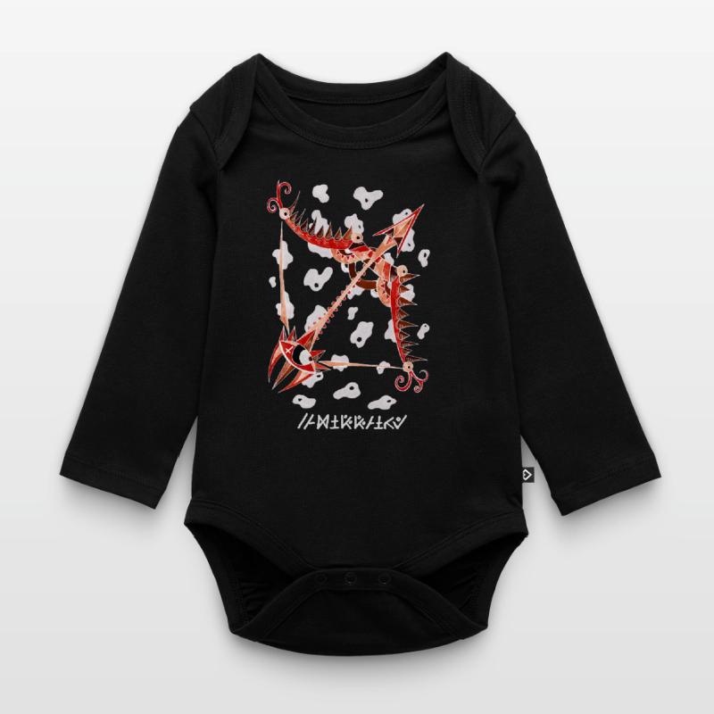 Negative Sagittarius Organic Longsleeve Baby Bodysuit
