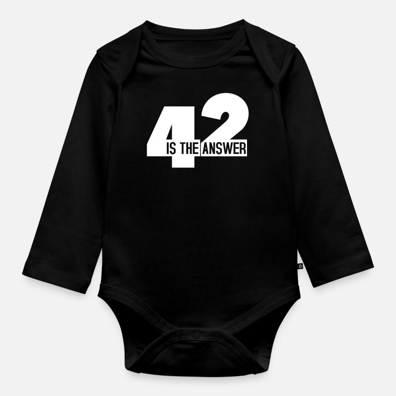 42 - Body Bébé bio manches longues - noir