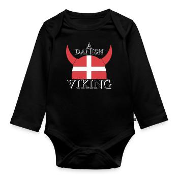 viking - Body Bébé bio manches longues - noir - Devant