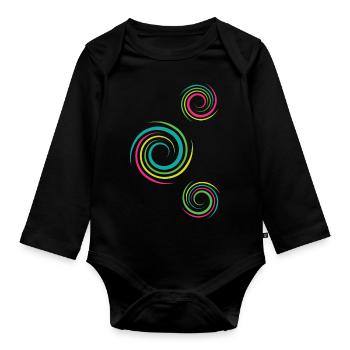 Psy - Baby Bio-Langarm-Body - Schwarz - Vorne