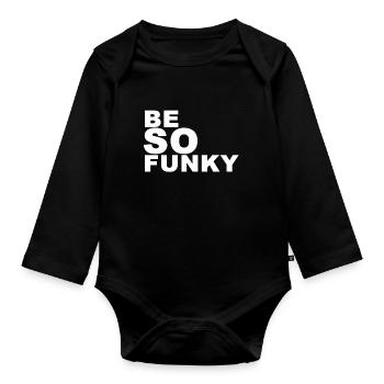 sei Funky (Be so funky) - Baby Bio-Langarm-Body - Schwarz - Vorne