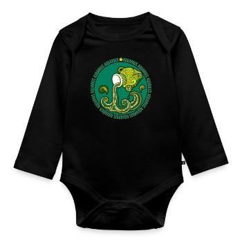 Verseau du zodiaque - Body Bébé bio manches longues - noir - Devant