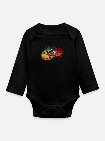 Künstler - Baby Bio-Langarm-Body - Schwarz