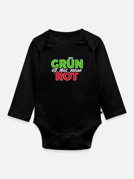 die Grünen - Baby Bio-Langarm-Body - Schwarz