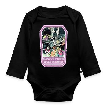 Graveyard reunion - Baby Bio-Langarm-Body - Schwarz - Vorne