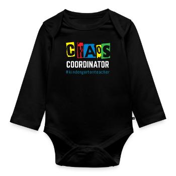 Chaos-Koordinator - Baby Bio-Langarm-Body - Schwarz - Vorne