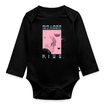Couleur de trajet bizarre - Body Bébé bio manches longues - noir - Devant
