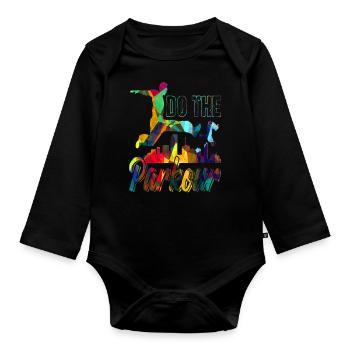 Parkour - Organic Longsleeve Baby Bodysuit - black - Front