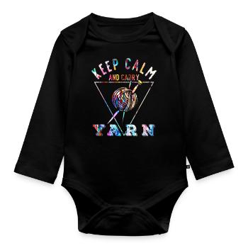 Tricot - Body Bébé bio manches longues - noir - Devant