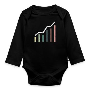 Shares - Organic Longsleeve Baby Bodysuit - black - Front